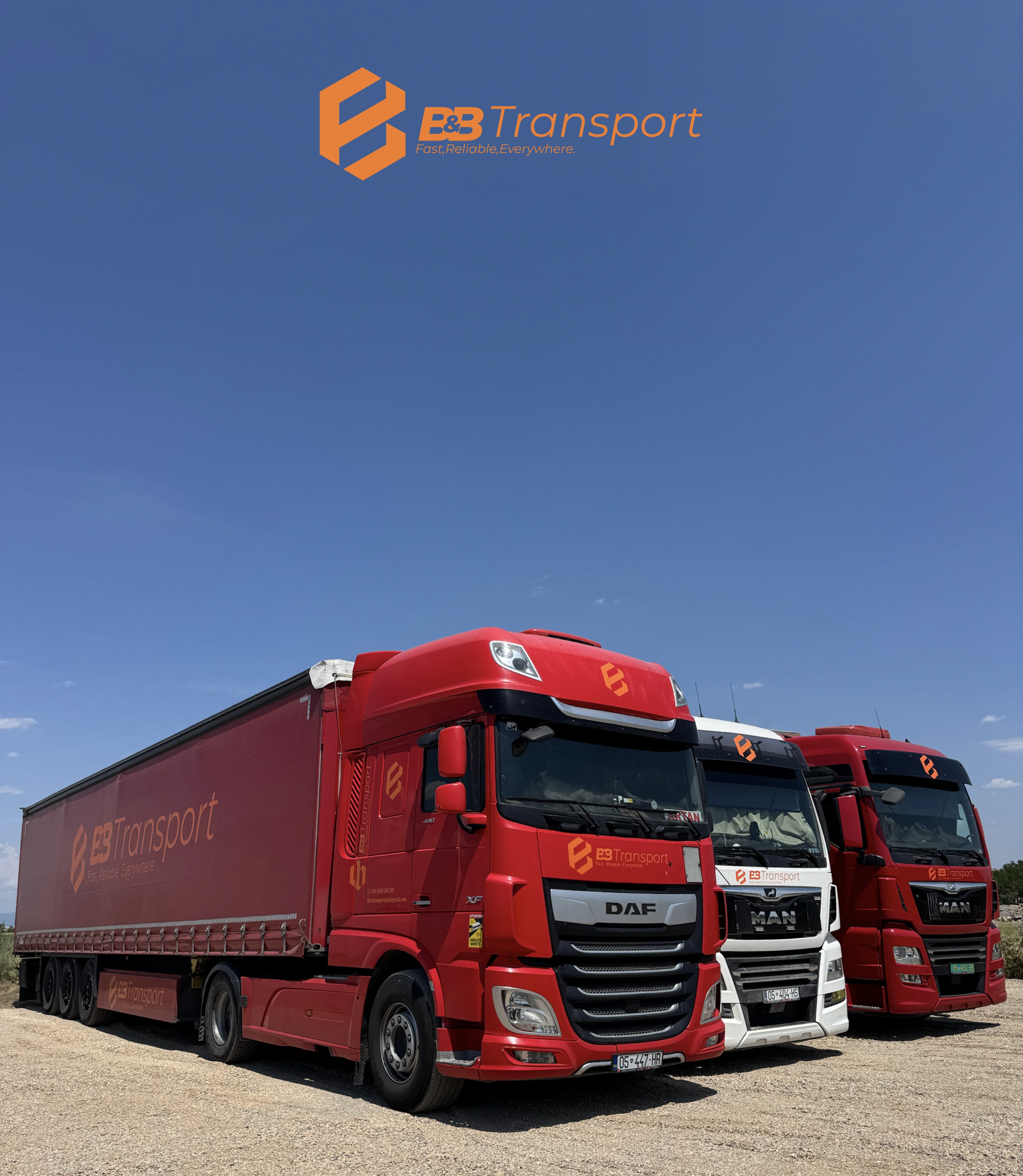 Flota e kamionëve te BB Transport ShPK Kosovë